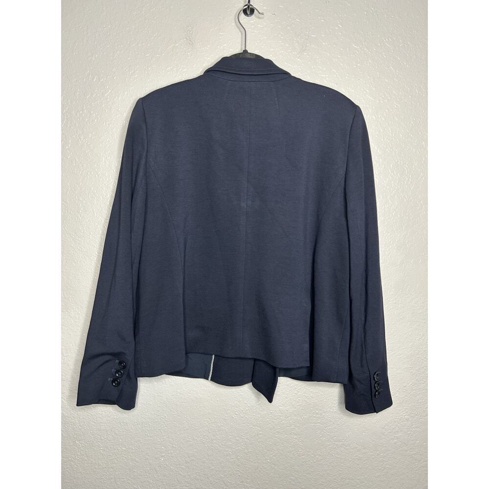 Talbots Italian Knit Navy Double Breasted Blazer Size 16P - Picture 2 of 10